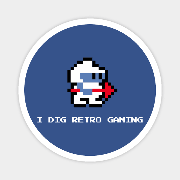 I DIG Retro Gaming Magnet by ACraigL